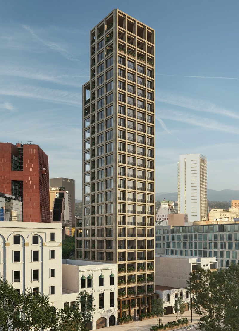 Torre de Reforma Colón sobre la Col. Juárez, a dos calles de Paseo de la Reforma